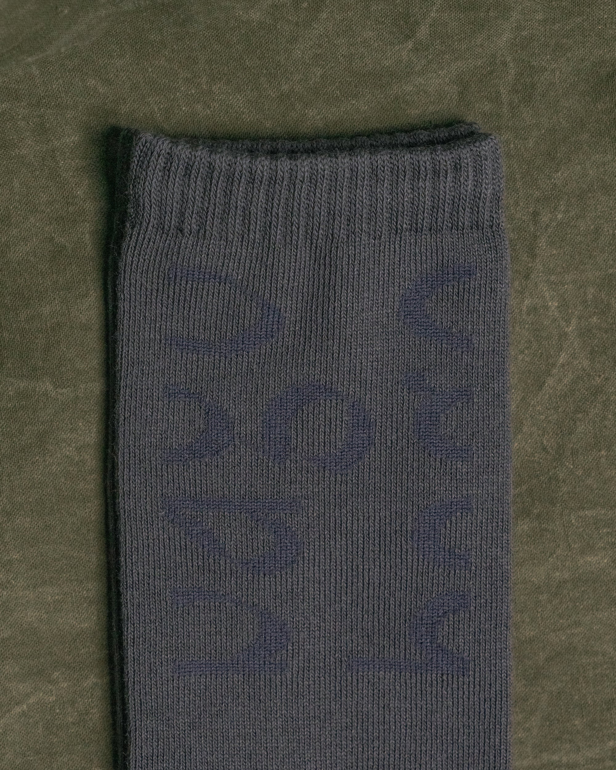 bago Box Logo Knitted Socks - Lilim Charcoal