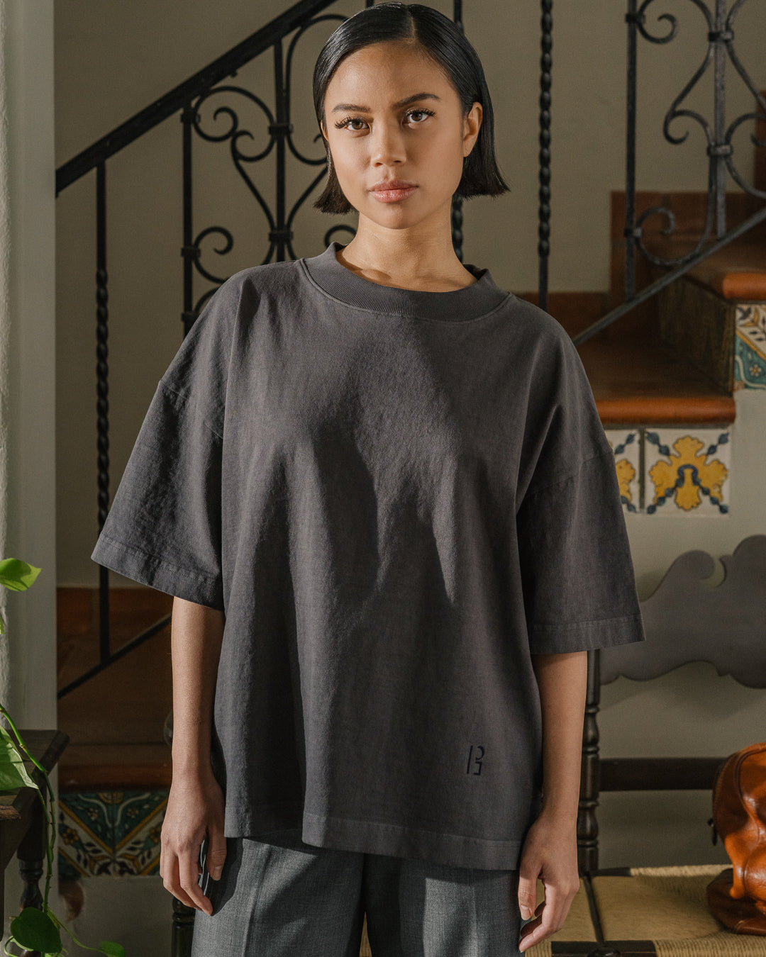 BATAYAN Relaxed Shirt - Lilim Charcoal